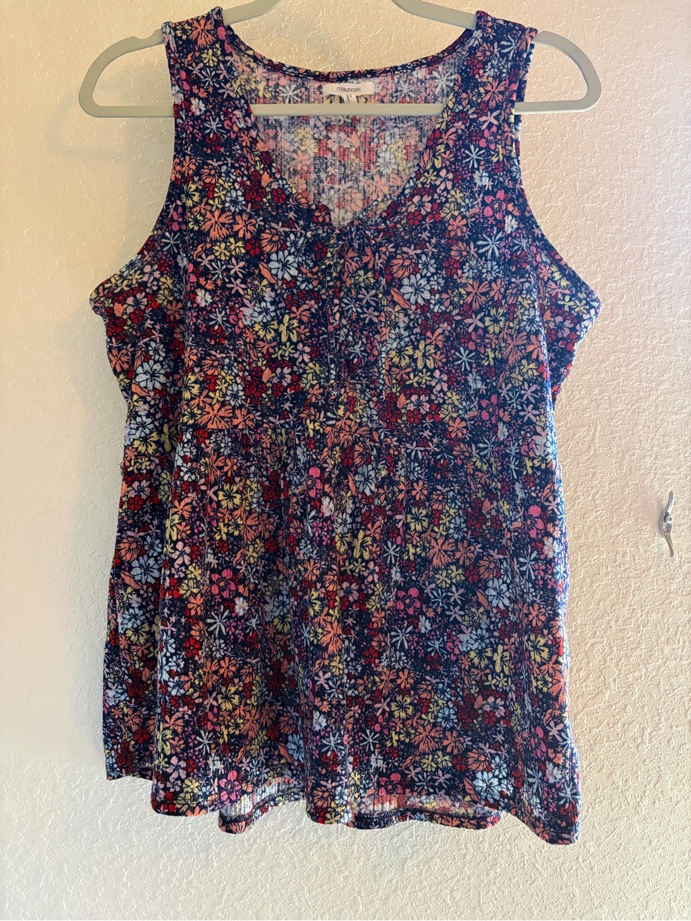Maurices Multicolor Floral Sleeveless Top